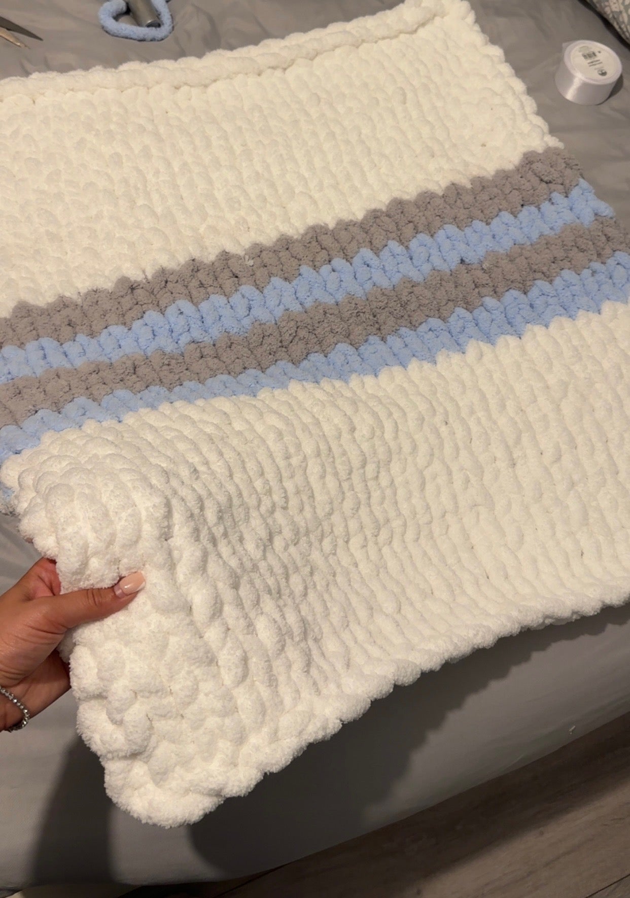 Hand-Knitted ‘Chunky Blanket’